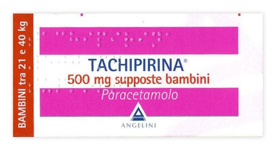 TACHIPIRINA BAMBINI 10 SUPPOSTE 500 MG