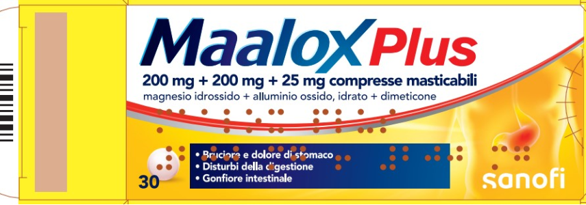 MAALOX PLUS 30CPR MASTICABILI