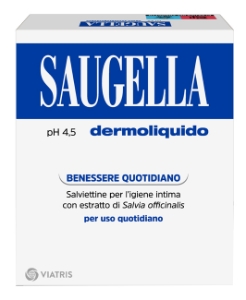 SAUGELLA 10 SALVIETTE DERMOLIQUIDO pH 4,5