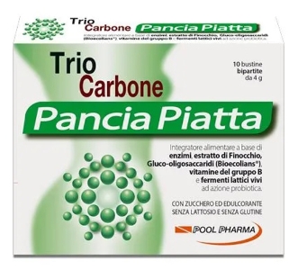 TRIO CARBONE PANCIA PIATTA 10+10 BUSTINE