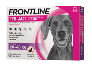 FRONTLINE TRI-ACT 20-40kg 3PIP 4ML 
