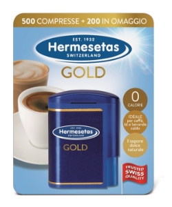 DOLCIFICANTE HERMESETAS GOLD 500+200 CPR IN OMAGGIO